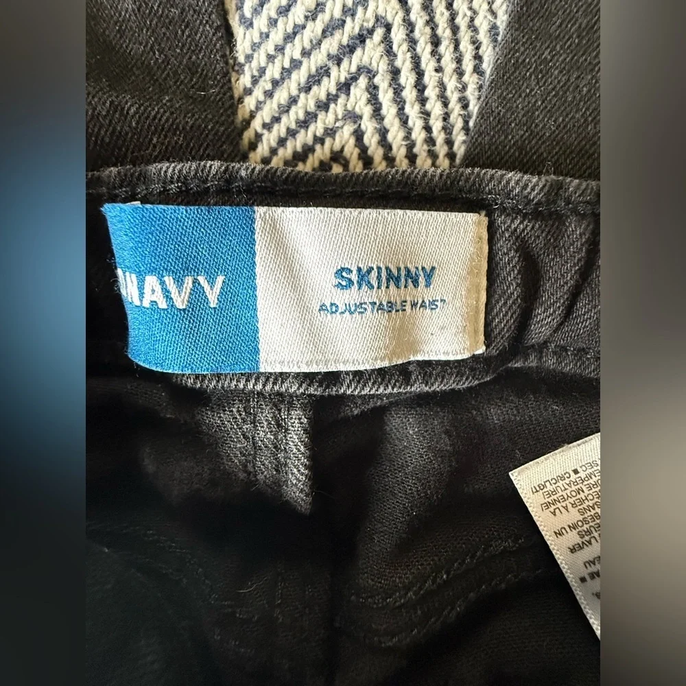 Old Navy Toddler Black Skinny Jeans | 2T | Adjustable Waist